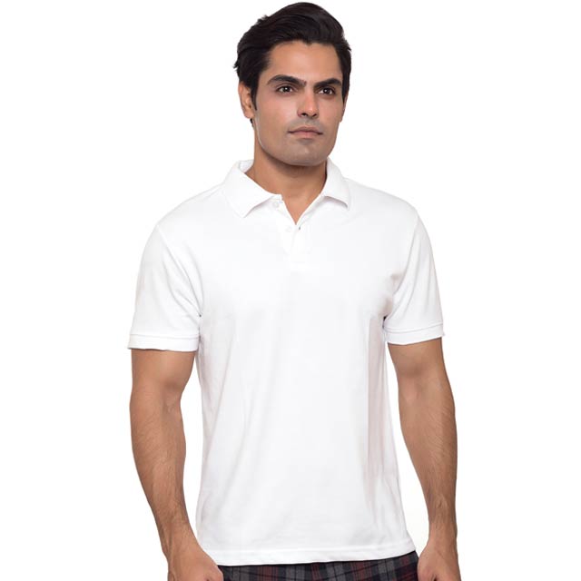 [BDNC White-Small] BDNC – SANTHOME Polo Shirt with UV protection (Small, White)